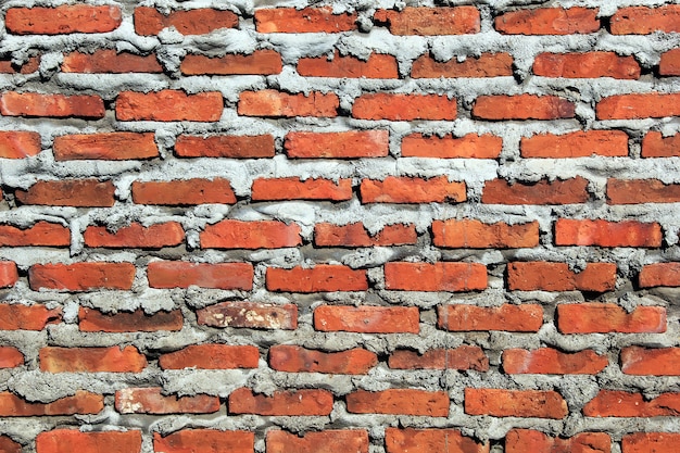 Außenstruktur der roten Backsteinmauer