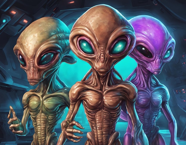 Außerirdische unbekannte Kreatur UFO außerirdische Zivilisation humanoide Lebensform Universum