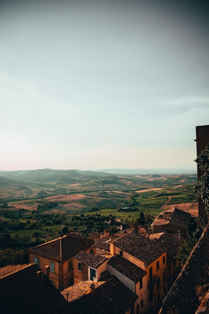 Foto aussicht von montepulciano