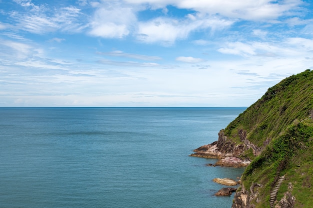 Aussichtspunkt Berge und Meer Chanthaburi Provinz Thailand