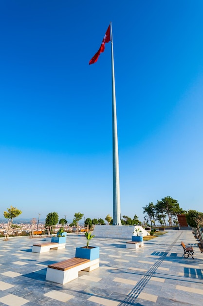 Aussichtspunkt des Denkmals der türkischen Flagge Manavgat