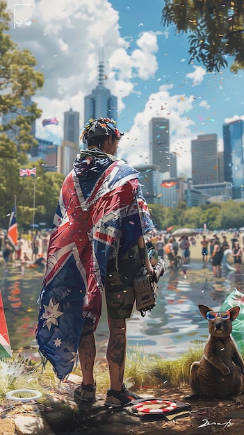 Aussie Flag Fiasco Hilarious Hijinks no Parque