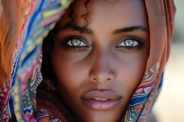Ausstrahlende süße äthiopische Frau Generate Ai