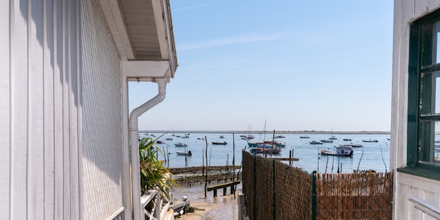 Austerndorf bei Cap Ferret in Frankreich im Webvorlagen-Panorama-Header-Banner