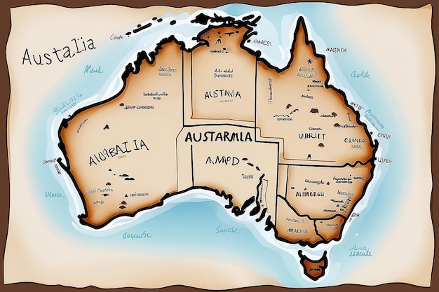 Australia describe la representación artística de la tierra de abajo