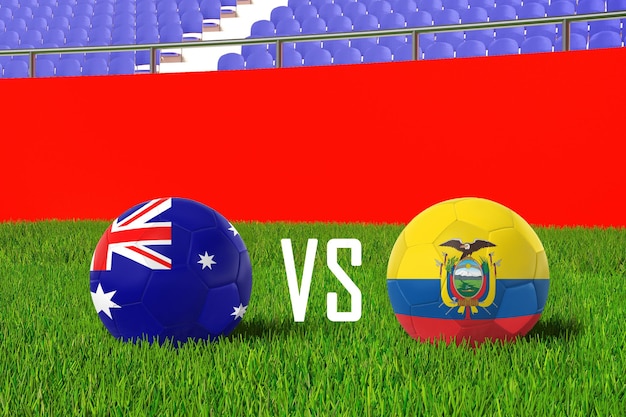 Australia vs Ecuador en el estadio