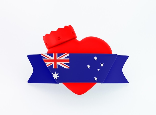 Australien-Herz-Banner