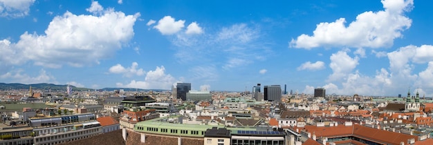 Austria Vista panorámica de la ciudad vieja de Viena desde la catedral principal de la Catedral de San Esteban en Viena