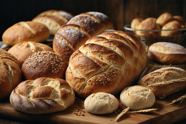 Auswahl an gebackenem Brot