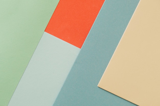 Auswahl von Papier in verschiedenen Farben Hintergrund