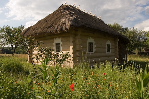 Auténtica casa de pueblo ucraniana.