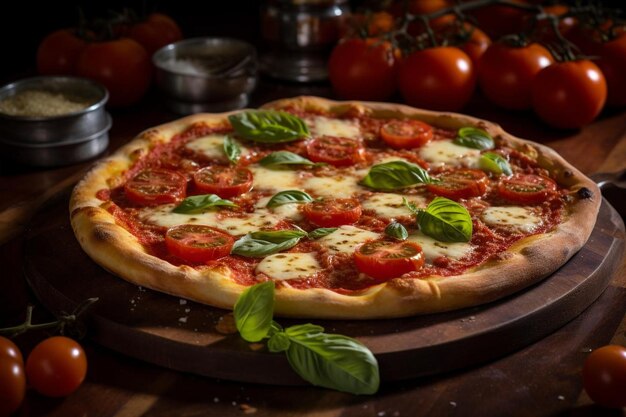 La auténtica pizza clásica con sabor italiano