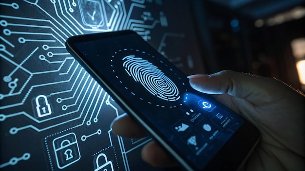 Autenticação de impressões digitais no smartphone