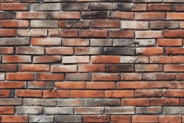 Autêntico fundo de textura de parede de tijolos para seus projetos IA generativa