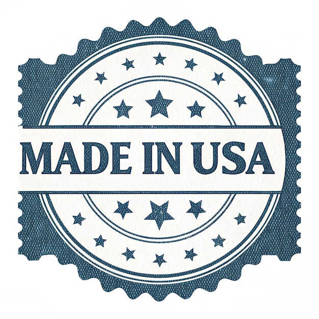 Auténtico Made in USA Diseño de sellos vintage Una elección atemporal para el etiquetado y la marca de productos clásicos