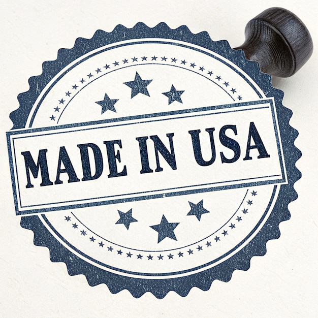 Auténtico Made in USA Diseño de sellos vintage Una elección atemporal para el etiquetado y la marca de productos clásicos