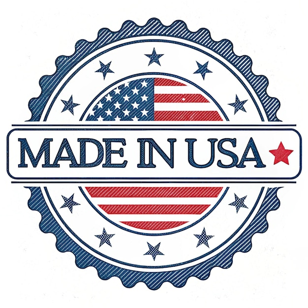 Auténtico Made in USA Diseño de sellos vintage Una elección atemporal para el etiquetado y la marca de productos clásicos