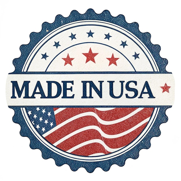 Auténtico Made in USA Diseño de sellos vintage Una elección atemporal para el etiquetado y la marca de productos clásicos