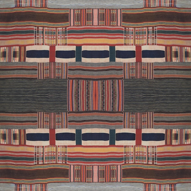 Auténtico Patrón Africano Textil Étnico Nacional Tribal Imagen JPG