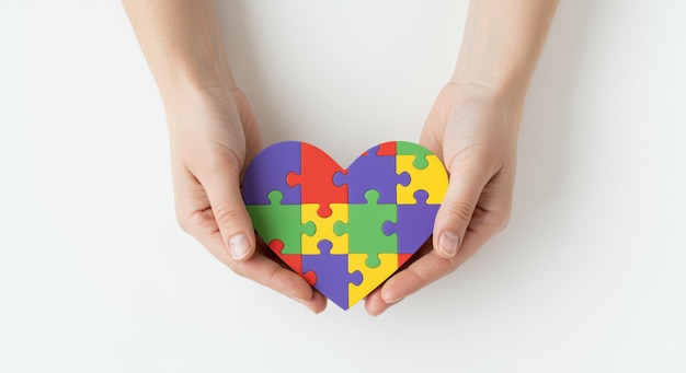Autismo Puzzle Coração