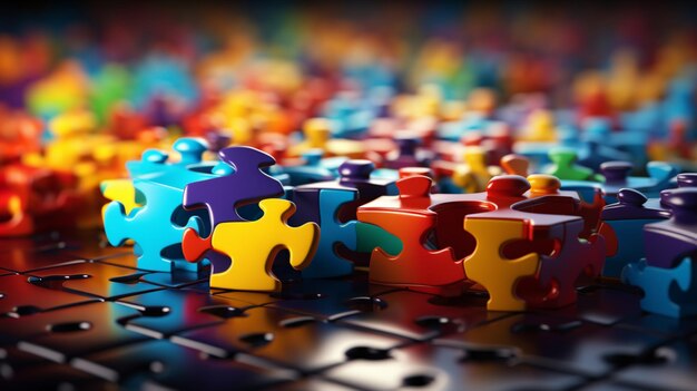 Autismus-Konzept-Puzzle-Erziehungskunst