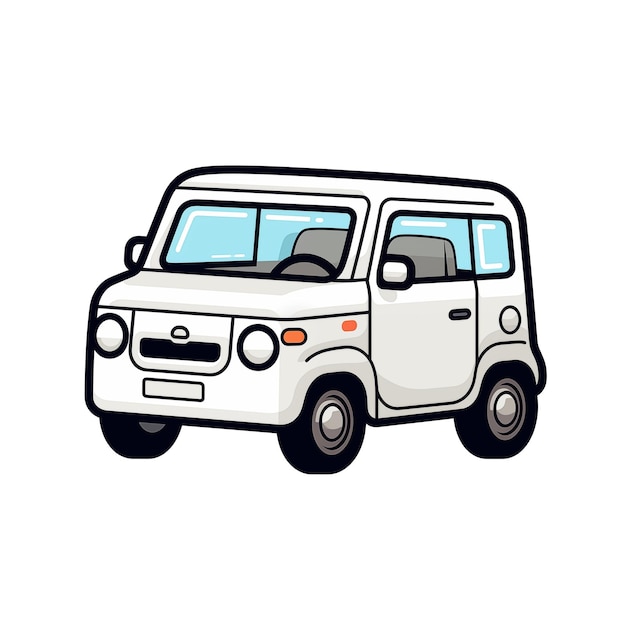 Auto isoliert auf einem weißen Hintergrund