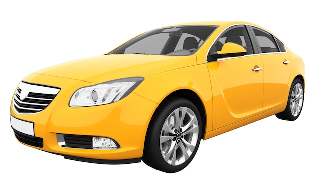 Auto isoliert transparentes Glas