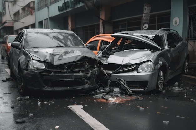 Un auto con la palabra mercedes en el frente