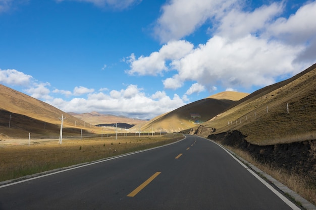 Autobahn des Nordens von China, Tibet distric