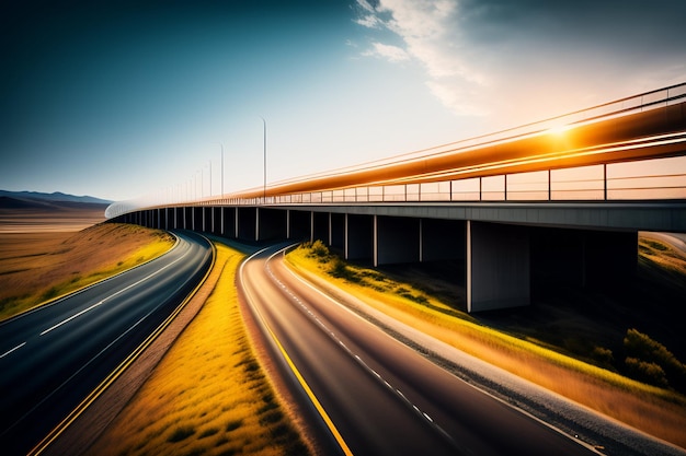 Autobahnstraße erzeugte Ai