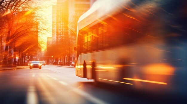 Autobús de la ciudad en Sunrise Boulevard