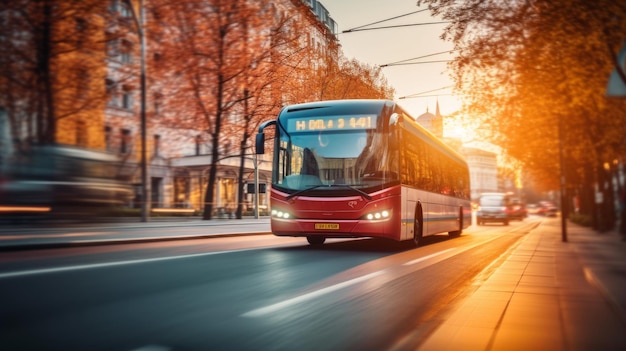 Autobús de la ciudad en Sunrise Boulevard