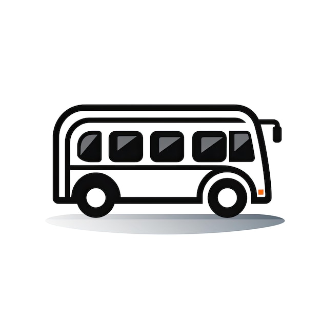 autobús en un fondo blanco Ilustración vectorial para su diseño