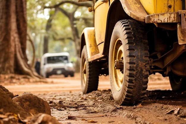 Autofoto von Rural Ridescape Dirt Road