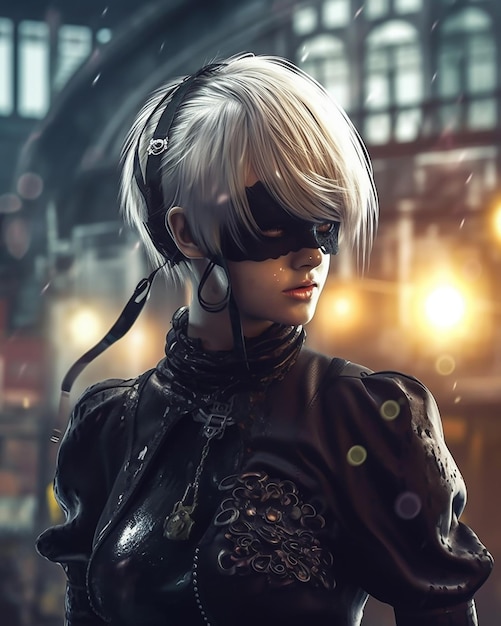 Automata Cosplay Yorha Sexy One Piece Gaming Outfit Dessous