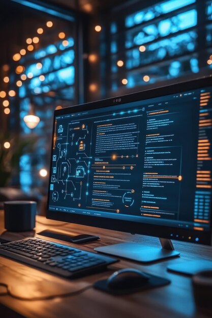 Automatización de correo electrónico Una pantalla de computadora muestra un diagrama de flujo de una secuencia de correo electrónico automatizado