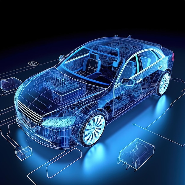 Autonomes Autokonzept mit künstlicher Intelligenz