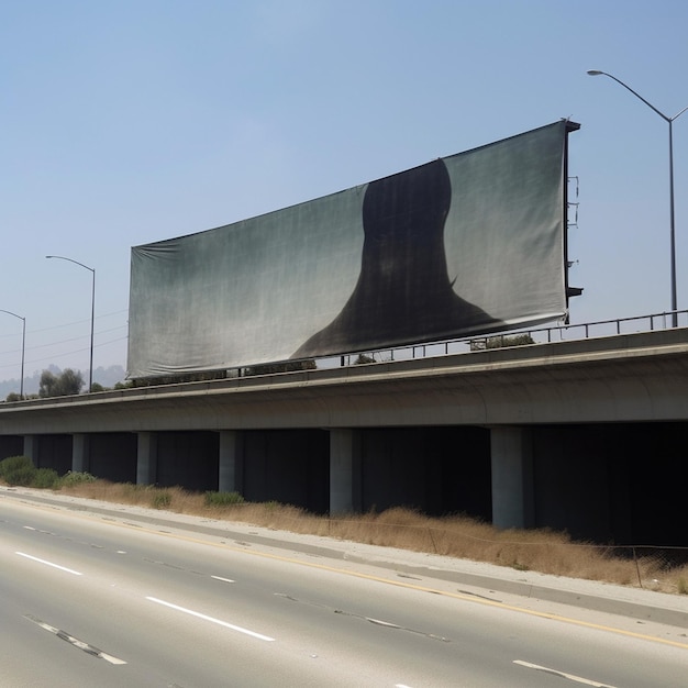 una autopista con un cartel que dice " un pie " en él.