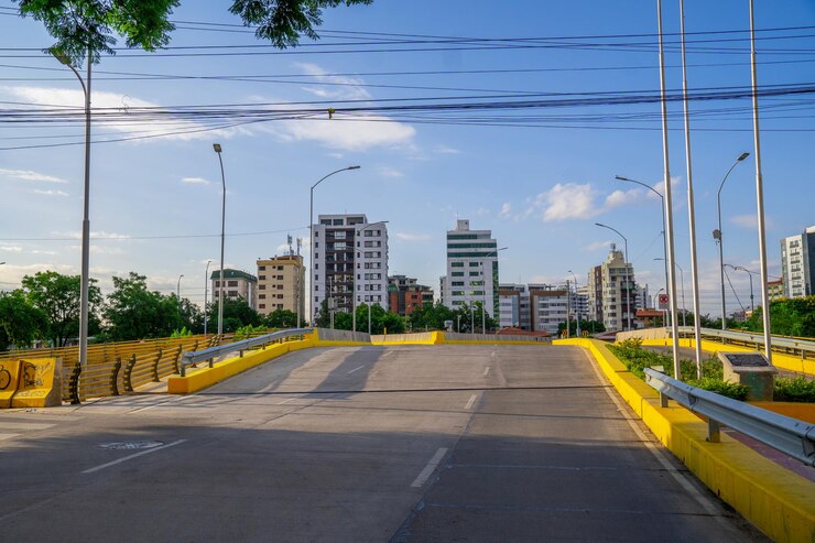 autopista rascacielos transporte asfalto centro de la ciudad centro de transporte ciudad paisaje ciudad