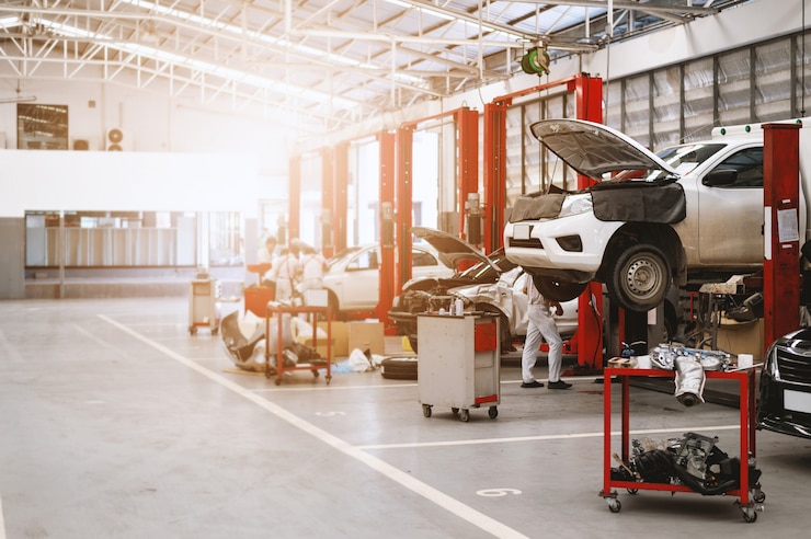 Foto autoreparaturstation
