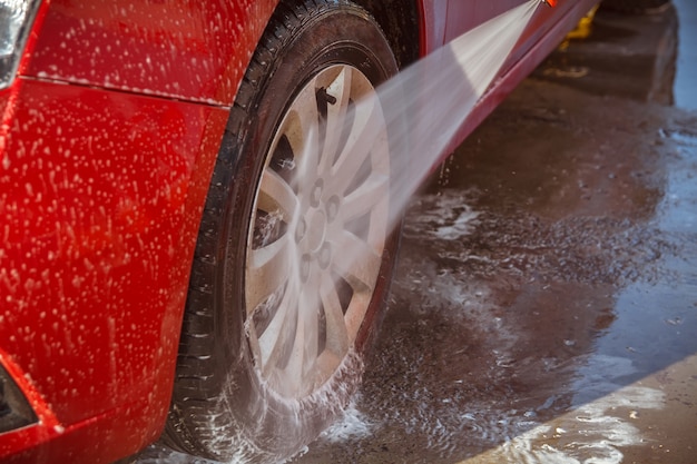 Autoservicio de lavado de autos sin contacto