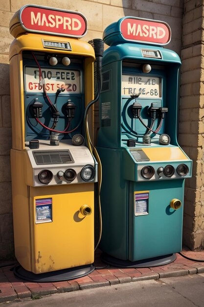 Autotankstelle, automatische Betankungsmaschine, Arbeitsausrüstung, Maschine, Ladestapel, Verkaufsautomat