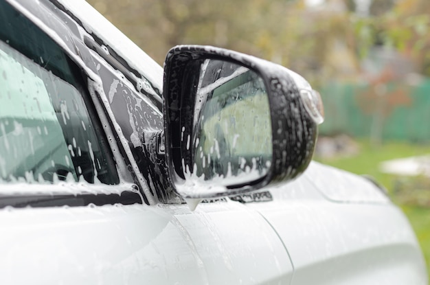 Autowäsche Reinigungsmittel Auto Nahaufnahme