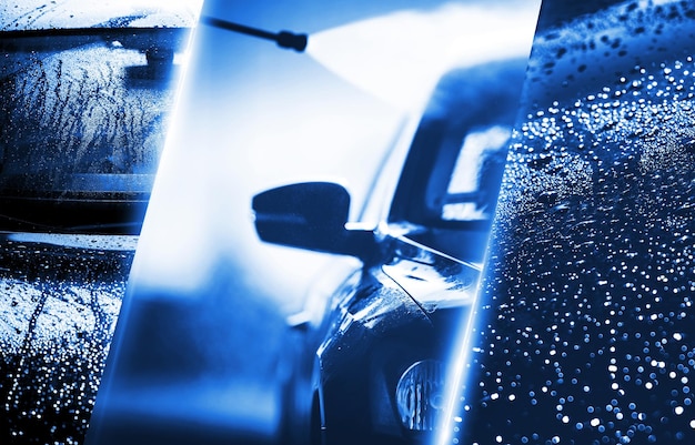 Autowasch-Hintergrundkonzept