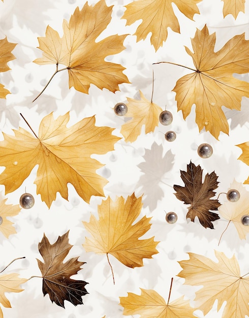 Autumn Concept Patterned Background (Conceito de outono com padrão de fundo)