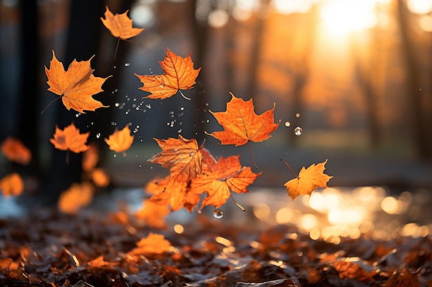 autumn leaves background