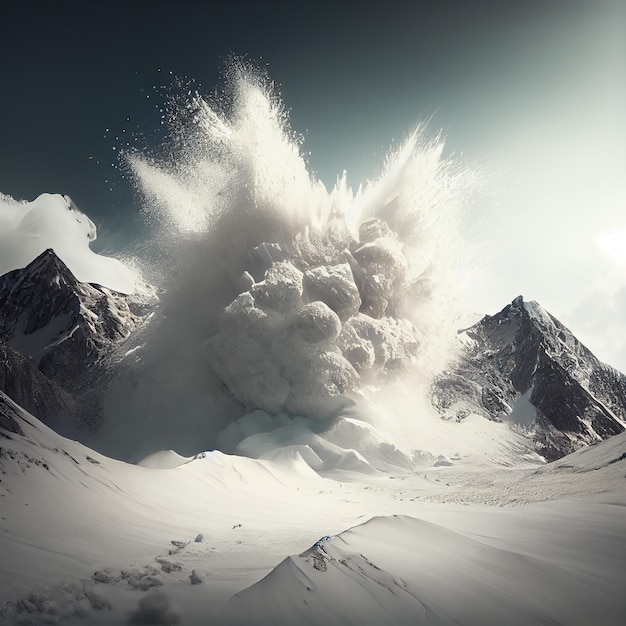 Avalanche de neve Generative Ai