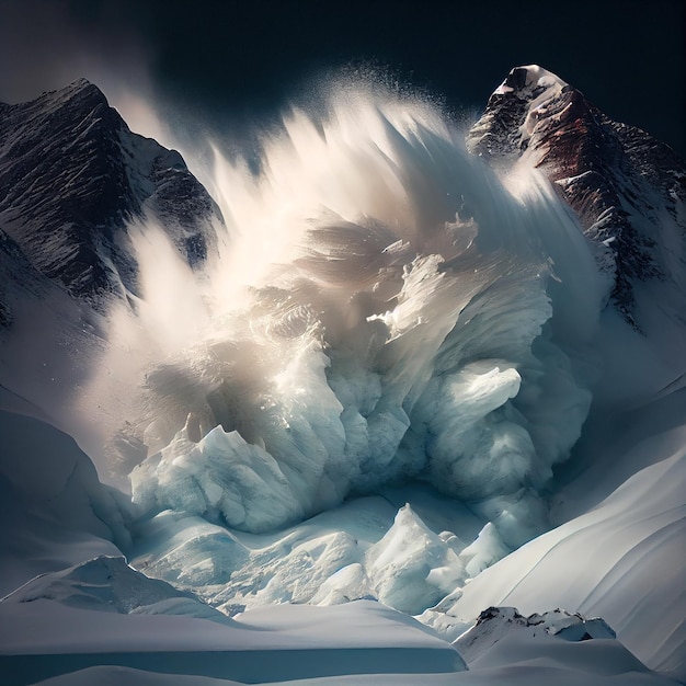 Avalanche de neve Generative Ai