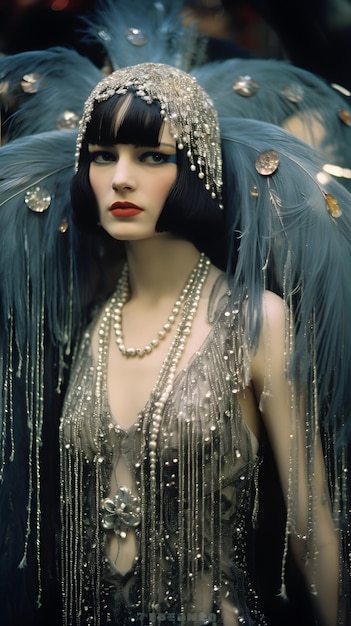Avantgarde-Luxusmode der 1920er Jahre, ziemlich ästhetisch