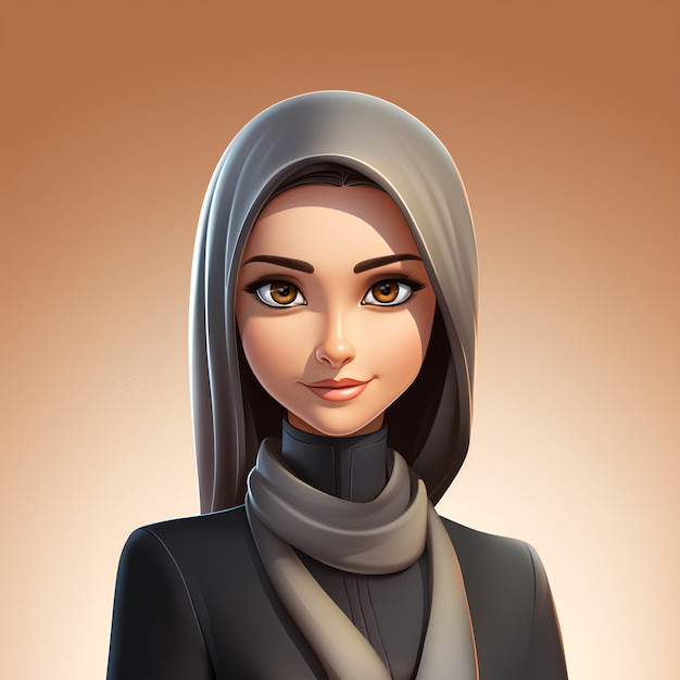 Avatar de dama elegante árabe